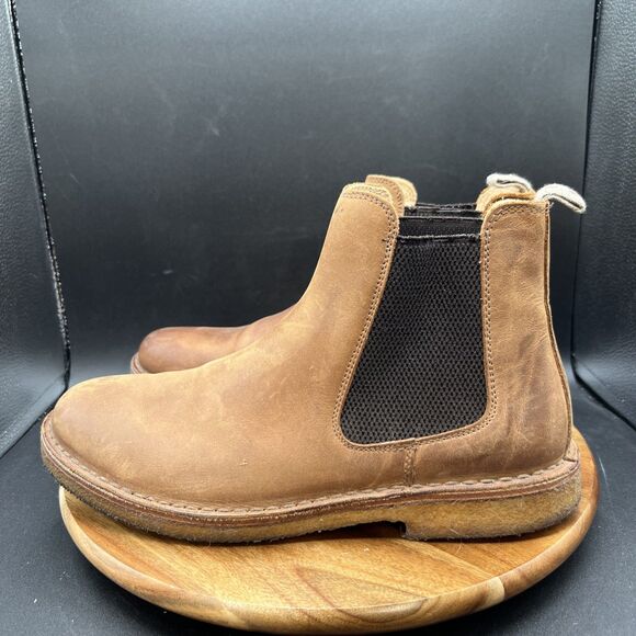 Astroflex Men’s Size 10 43 EU Bitflex Chelsea Boot Chesnut Brown Leather Italy - Picture 1 of 8